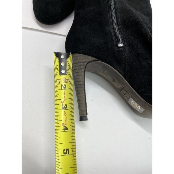 Free People Size 40 EU 10 US Black Suede Slouch Ankle Pointed Toe Skinny Heel - Picture 9 of 13